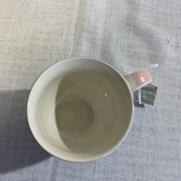 The English Mug Co Footed Floral Mug Green and Pink - Picture 7 of 7